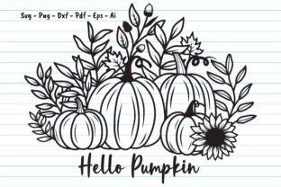 Hello Pumpkin Svg, Fall Pumpkin Svg Graphic by Dakhashop · Creative Fabrica