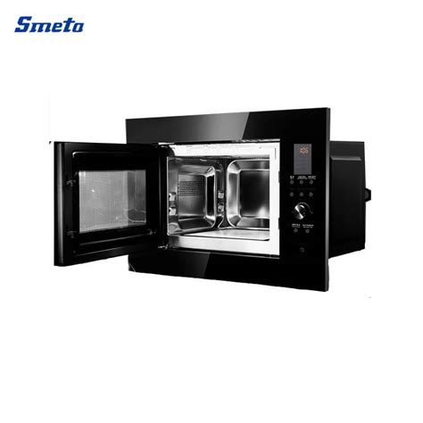 Smeta 25/23 Litre Stainless Steel Interior Built In Microwave Black