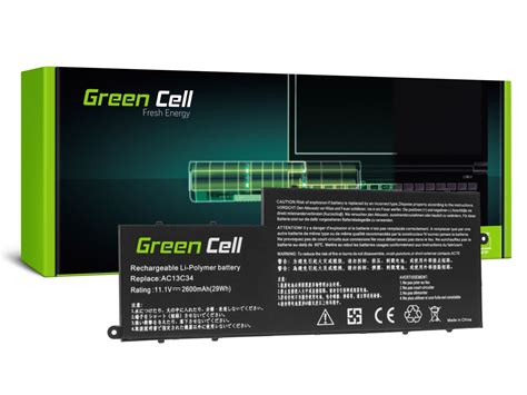 Green Cell Bateria AC13C34 Para Acer Aspire E3 111 E3 112 E3 112M ES1