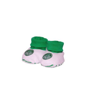 Pantufa Bebê Palmeiras Verde Branco Mania