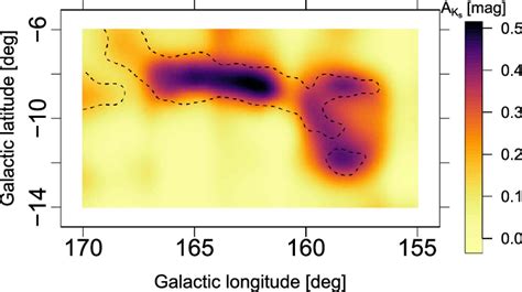 Reconstructed Extinction Using The 3d Density Predictions In The K S