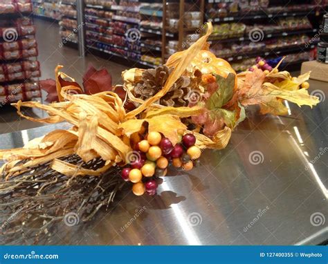 Fall season decorations stock image. Image of season - 127400355