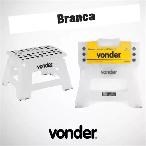 Banqueta Plastica Multiuso Dobravel Kg Vonder Todas Cores Mercadolivre