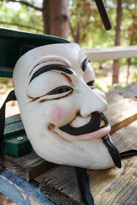 Guy Fawkes V For Vendetta Original Mask Paper mask Resin mask | Etsy