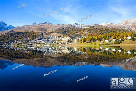 St Moritz At Lake St Moritzer St Moritzersee Switzerland