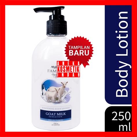 Jual Fameux Whitening Body Lotion Goat Milk Extra White 250 Ml Body