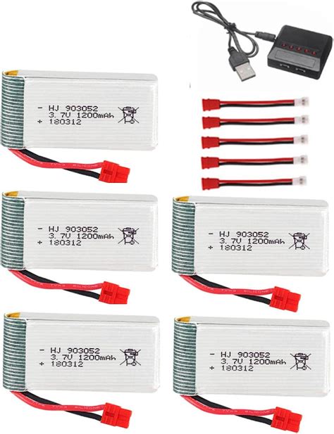 Narutosak 3 7V 1200mah Rechargeable Battery For Syma X5HC X5HW X5UW