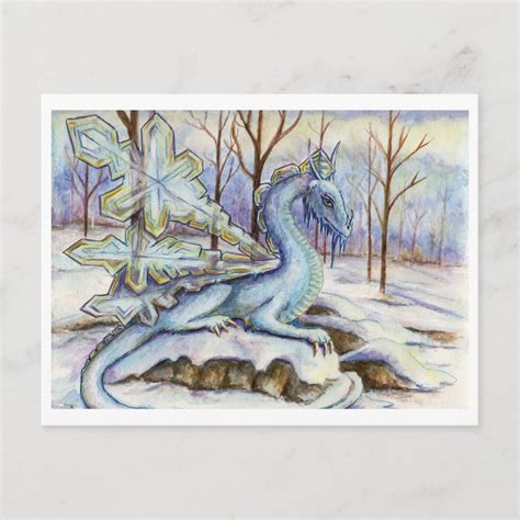 Ice Dragon Postcard Zazzle