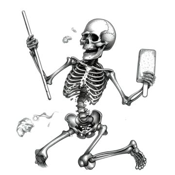 dancing bone cartoon cartoon bone dancing png transparent image