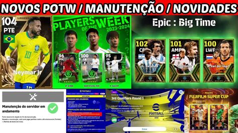 NOVA CARTA LENDÁRIA NOVOS POTW NOVOS SHOW TIMES NOVOS EVENTOS