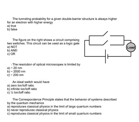 Solved The Tunneling Probability For A Given Double Barrier Chegg