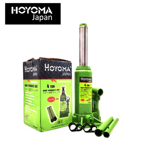 Hoyoma Japan Extra Heavy Duty Bottle Type Hydraulic Jack Tons Ht Hj T