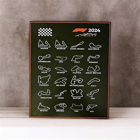 Formula 1 Calendar 2024 F1 Calendar 2024 F1 Gift Formula 1 Circuits 3D ...