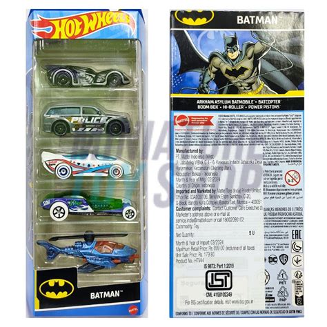 Hot Wheels 2024 5-Pack Batman Set-1 - MINIATURE TOY SHOP