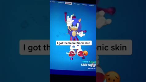 Sonic Fortnite Skin Youtube