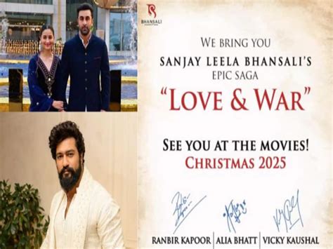 Love And War Ranbir Kapoor Alia Bhatt And Vicky Kaushal New Movie By