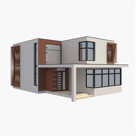 Modern House9 Modelo 3d 39 Max Obj 3ds Fbx Free3d