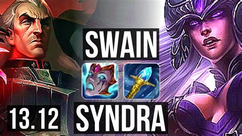 SWAIN Vs SYNDRA MID 12 1 9 3 3M Mastery 1700 Games Godlike