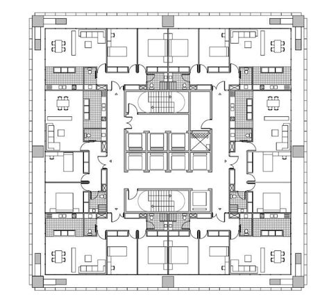 Planos Arquitectonicos De Un Edificio De Departamentos