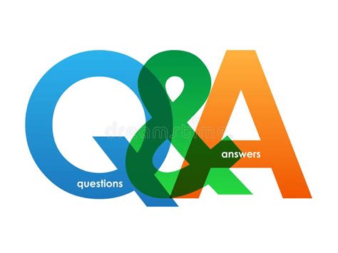 Qanda Colorful Overlapping Letters Banner Stock Illustration