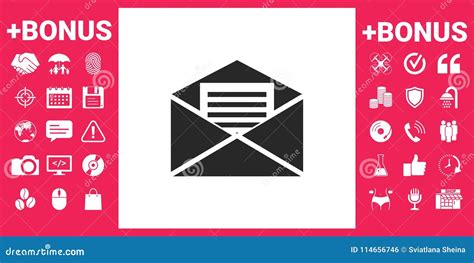 Icono Del S Mbolo Del Correo Electr Nico Ilustraci N Del Vector