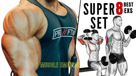 8 Best Biceps And Triceps At Gym Superset Triceps And Biceps Youtube