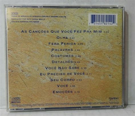 MARIA BATHANIA As Cancoes Que Voce Fez Pra Mim 1993 PHILIPS CD VG