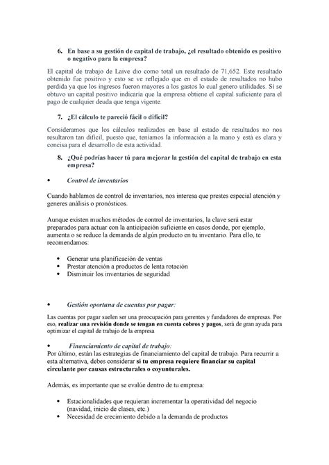 Gerencia De Evaluaci N Financiera En Base A Su Gesti N De Capital