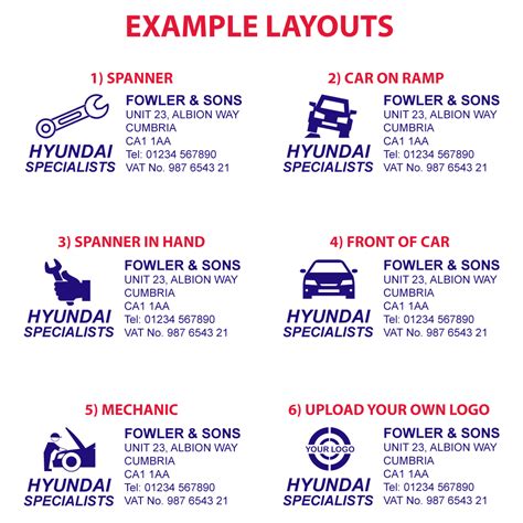 Hyundai Specialist Garage Stamp Stamps Direct Ltd