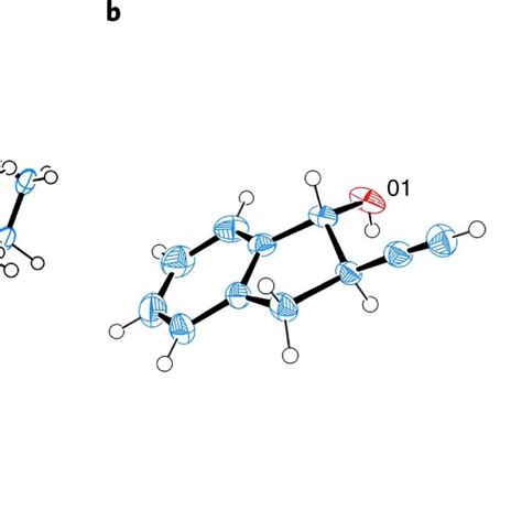 Oak Ridge Thermal Ellipsoid Plots Of Crystal Structures A The X Ray