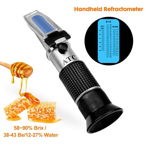 3 In 1 Handheld Honey Refractometer For Honey Moisture Brix And Baume