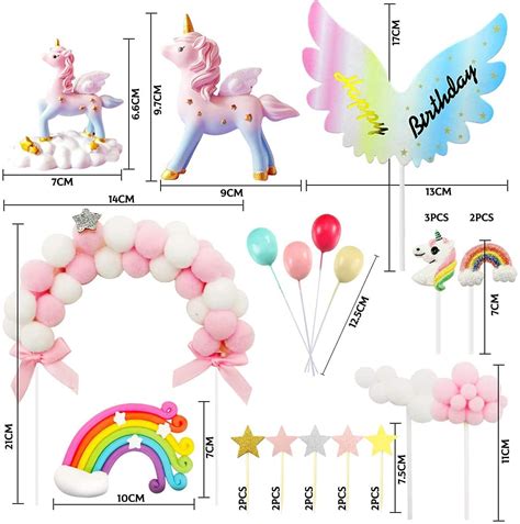 Izoel D Coration G Teau Licorne D Co G Teau Anniversaire Fille With