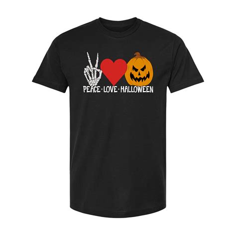 Peace Love Halloween Unisex Tee