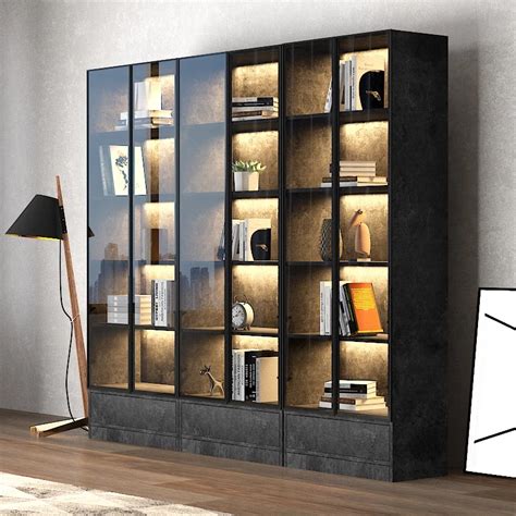 Wall Mounted Book Shelf With Glass Door Informacionpublica Svet Gob Gt