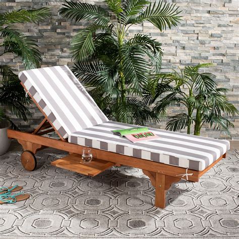 Newport Outdoor Modern Chaise Lounge Chair with Cushion - Walmart.com