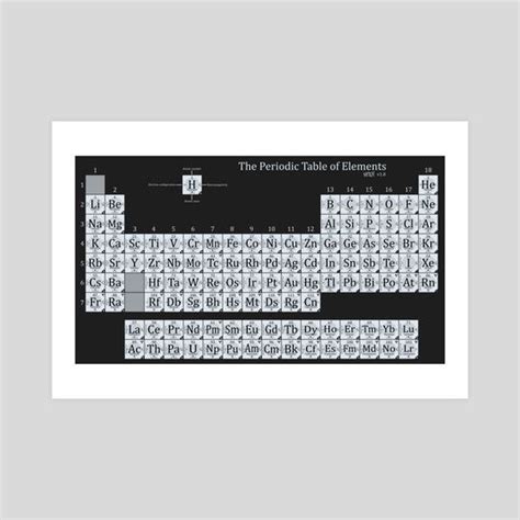 Periodic Table of Elements, an art print by Sady M. Izé