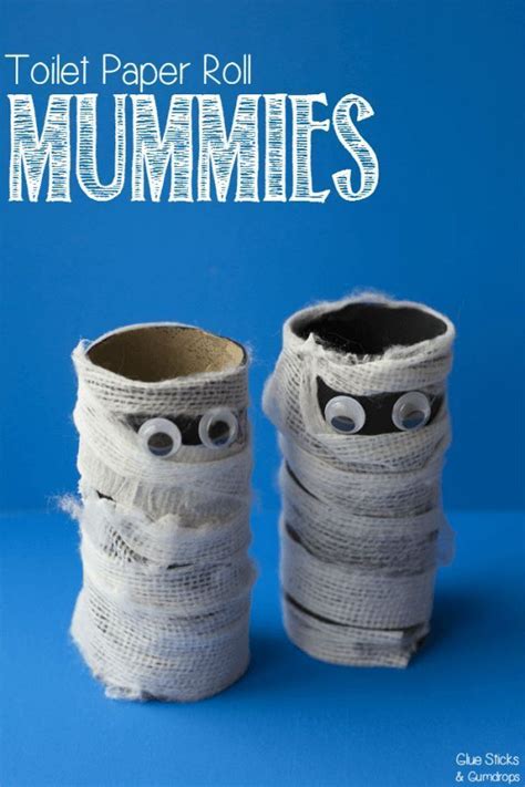 Toilet Paper Roll Mummy Craft Halloween Crafts For Kids Mummy Crafts