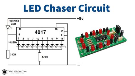 Led Chaser Using Cd4017 Ic