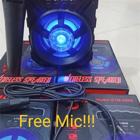 Jual Model Baru SPEAKER BLUETOOTH PROTABLE XTM 5009 PLUS MIC KARAOKE