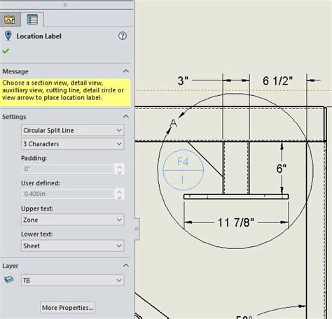 Solidworks Adding Zone Location To Detail Views And Annotation Notes In Drawings