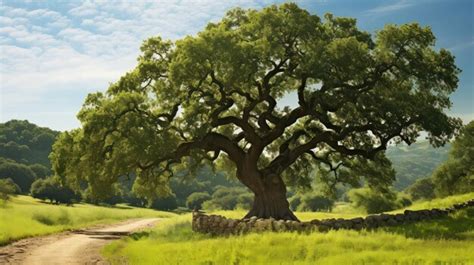 premium photo leaves large oak tree