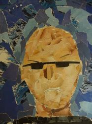 torn paper collage portraits - Ms. Campbell's Classes