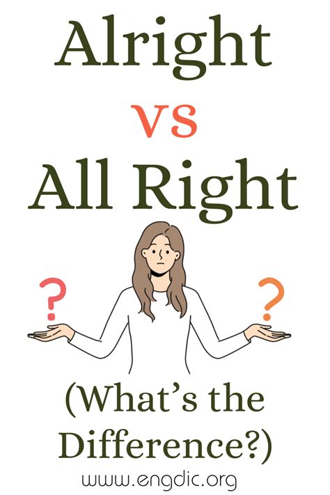 Alright vs All Right (What's the Difference?) - EngDic