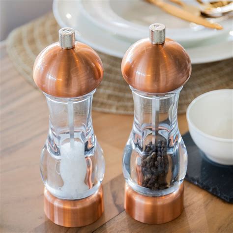 MasterCraft Copper Capstan Pepper Mill 19cm MasterCraft