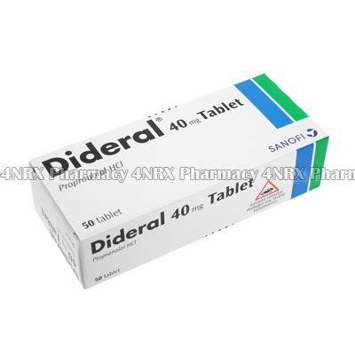 Dideral Propranolol Hydrochloride Nrx Uk