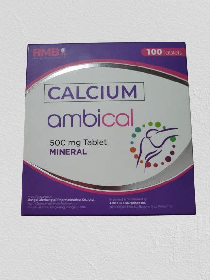 Calcium Carbonate 500mg Tablet Box Of 100s Lazada Ph