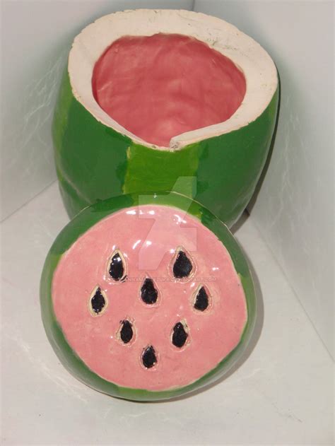 Watermelon Double Pinch Pot By Annamaetezuka On Deviantart