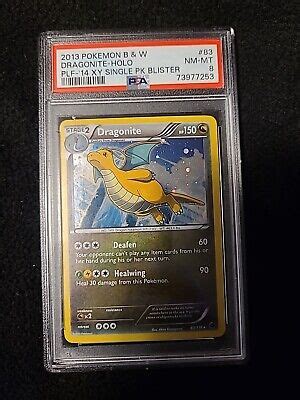 Pokémon TCG PSA 8 Dragonite Plasma Freeze 83 116 Holo Cosmos Holo Rare