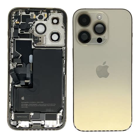 Ch Ssis Arri Re Iphone Pro Avec Batterie Gold Origine Demont