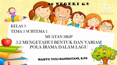 SBdP Kelas 3 Tema 5 Subtema 1 Mengetahui Bentuk Dan Variasi Pola Irama